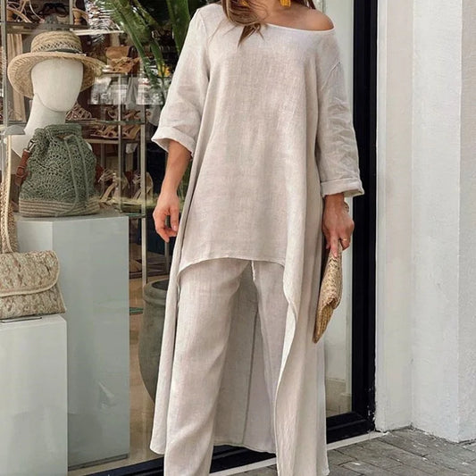 Marianne™ - Luxe Linnen Jumpsuit - Ideaal Voor De Zomer