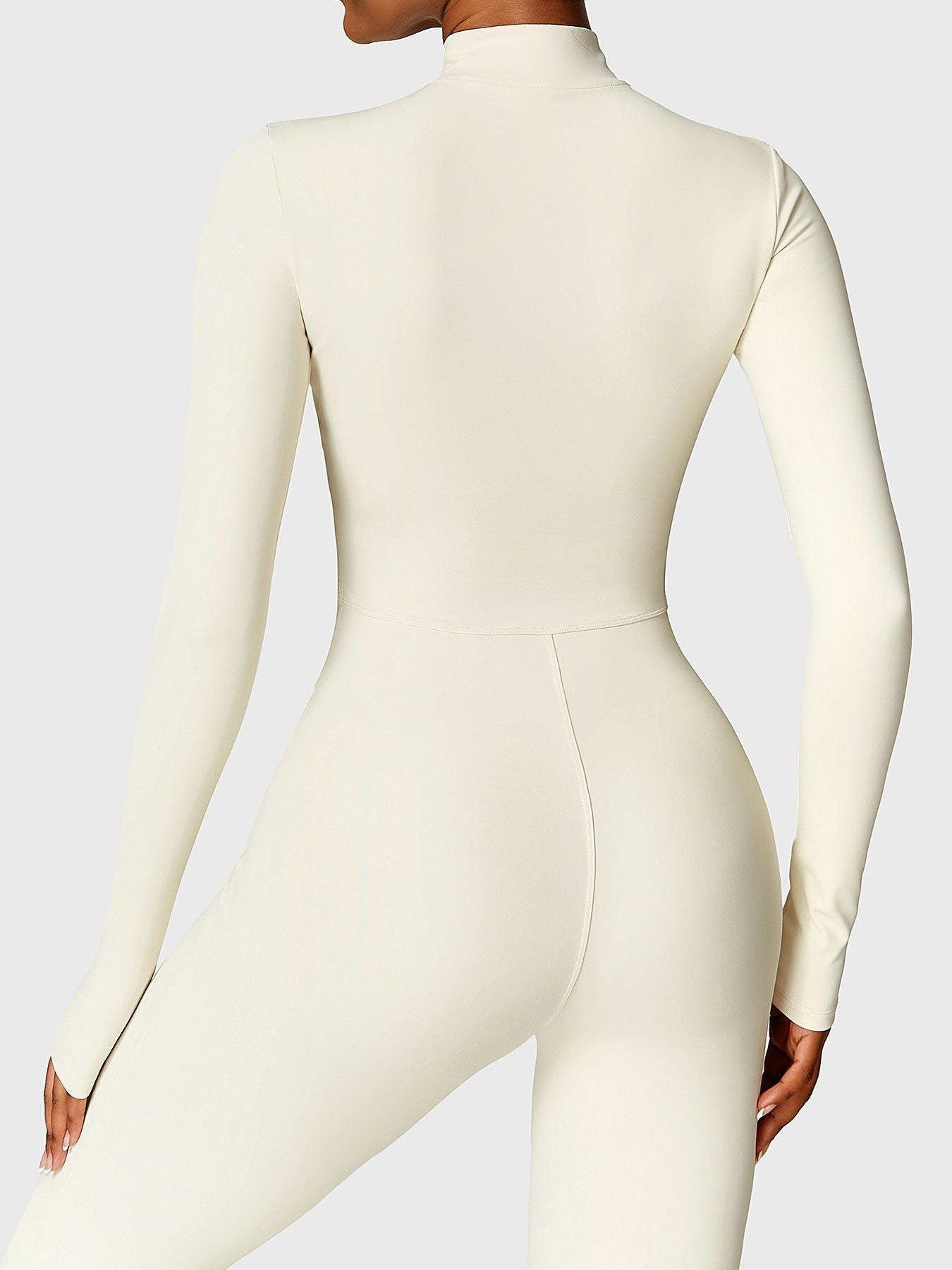 Vrouwelijke Yeoreo Belle Fleece Lange Mouw Rits Jumpsuit
