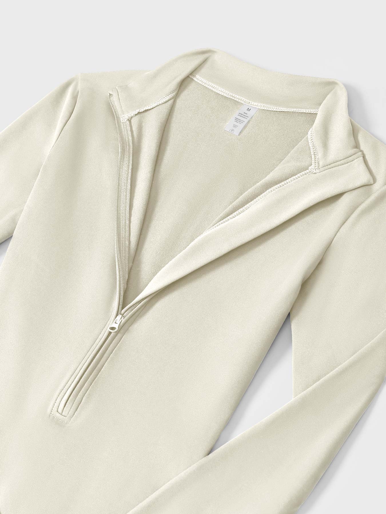 Vrouwelijke Yeoreo Belle Fleece Lange Mouw Rits Jumpsuit