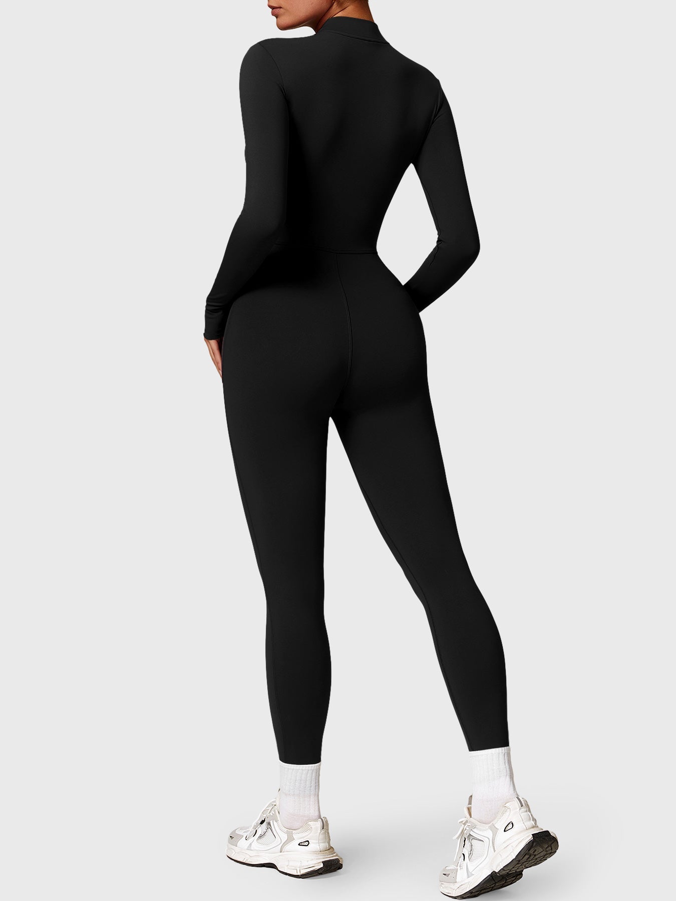 Vrouwelijke Yeoreo Belle Fleece Lange Mouw Rits Jumpsuit