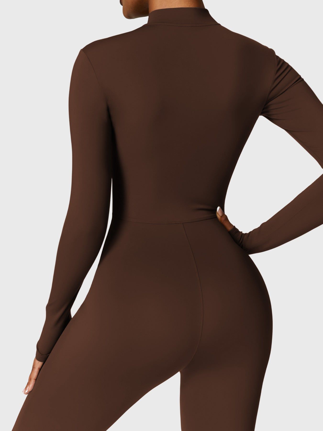 Vrouwelijke Yeoreo Belle Fleece Lange Mouw Rits Jumpsuit