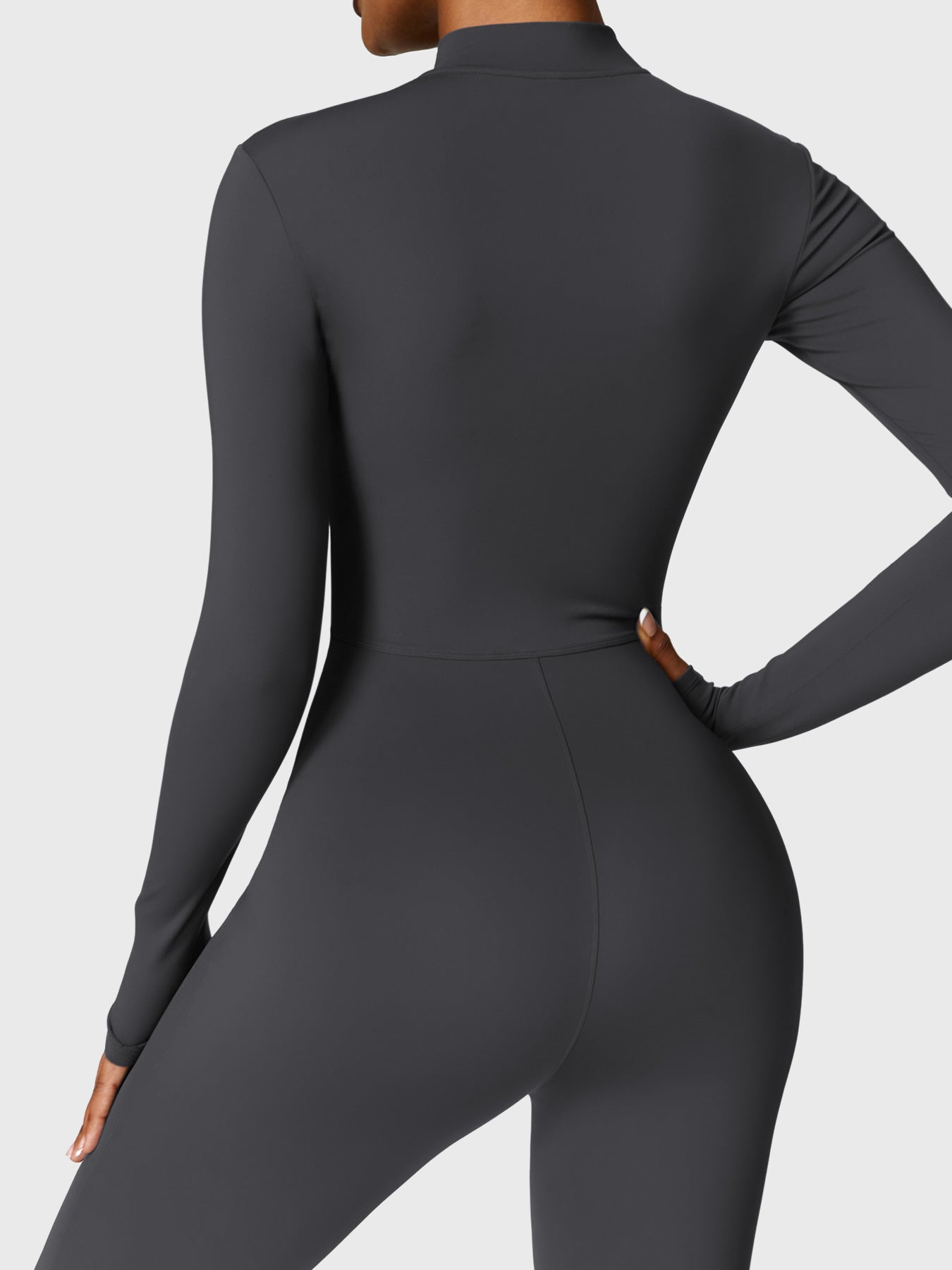 Vrouwelijke Yeoreo Belle Fleece Lange Mouw Rits Jumpsuit