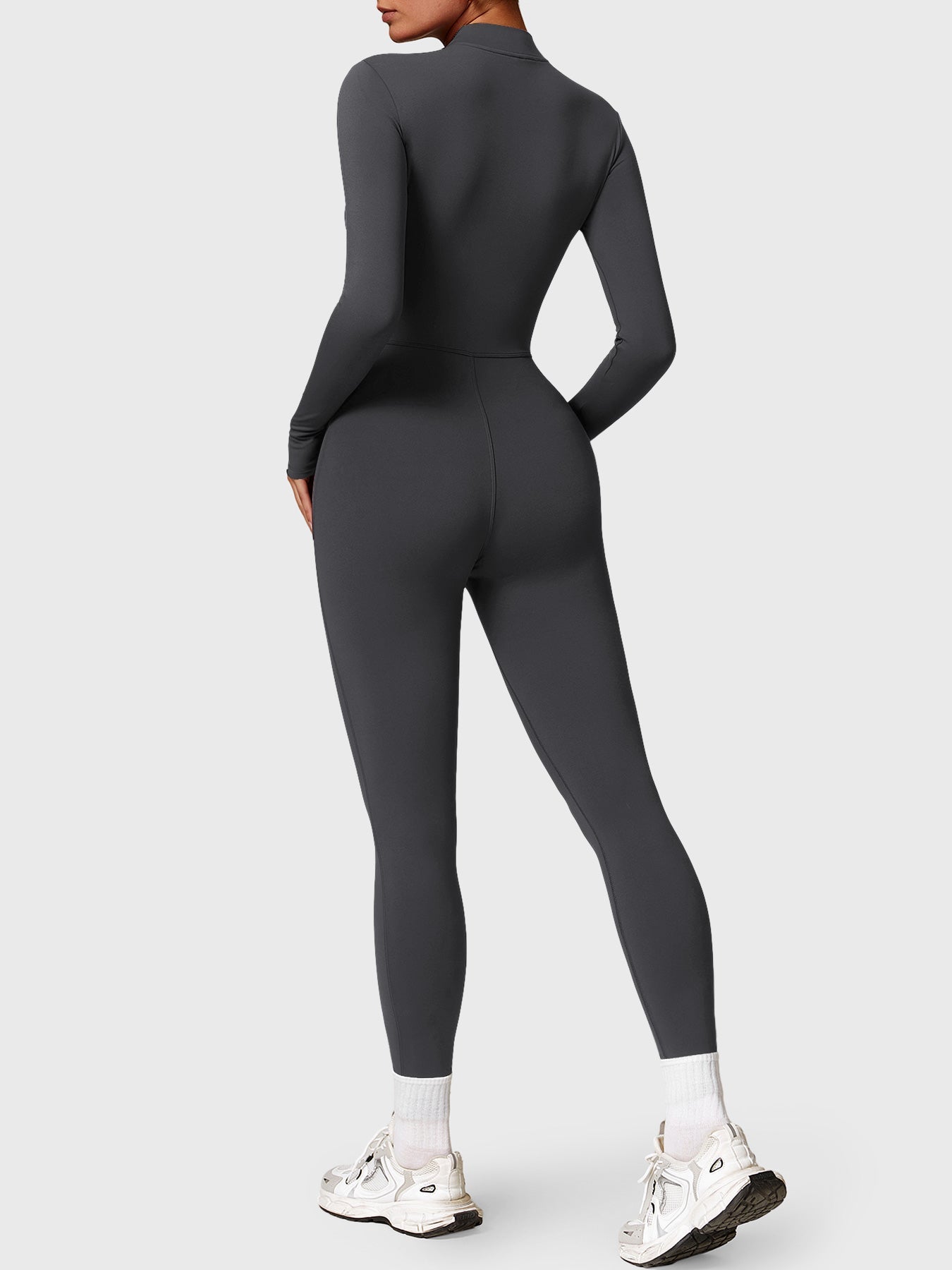 Vrouwelijke Yeoreo Belle Fleece Lange Mouw Rits Jumpsuit