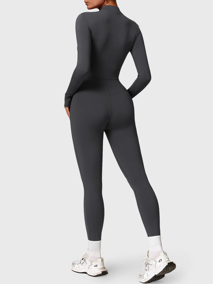 Vrouwelijke Yeoreo Belle Fleece Lange Mouw Rits Jumpsuit