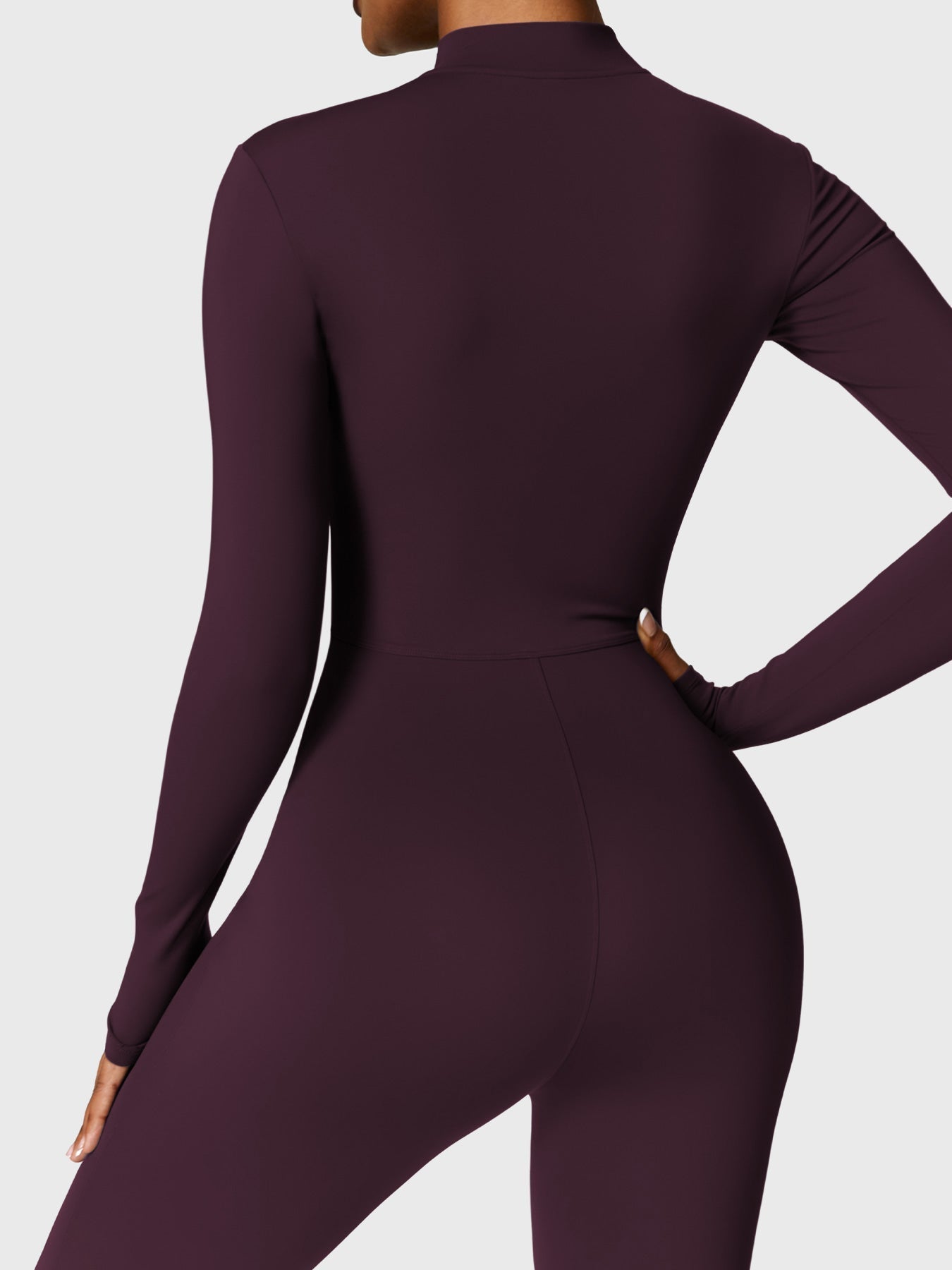 Vrouwelijke Yeoreo Belle Fleece Lange Mouw Rits Jumpsuit