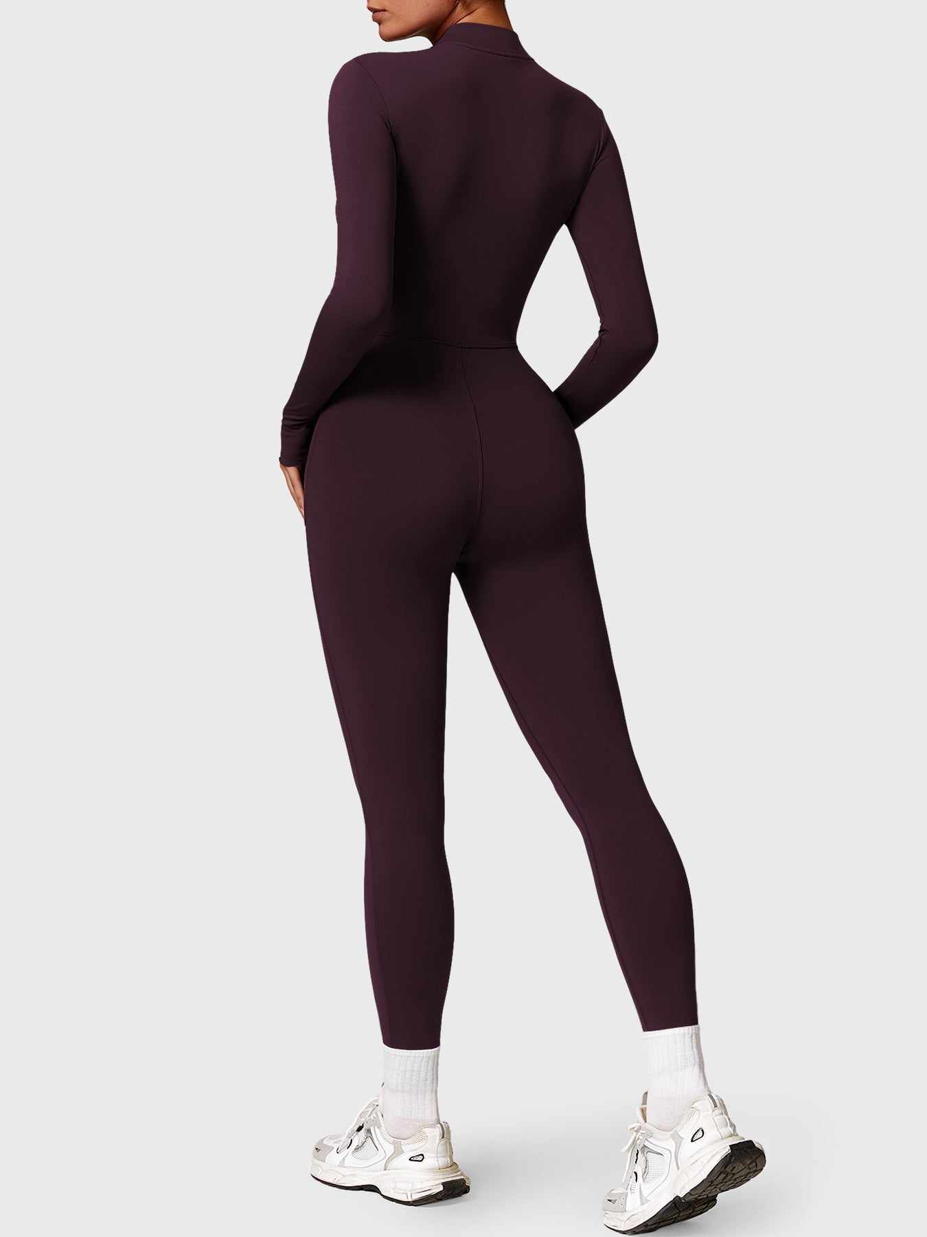 Vrouwelijke Yeoreo Belle Fleece Lange Mouw Rits Jumpsuit