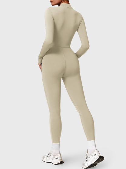 Vrouwelijke Yeoreo Belle Fleece Lange Mouw Rits Jumpsuit