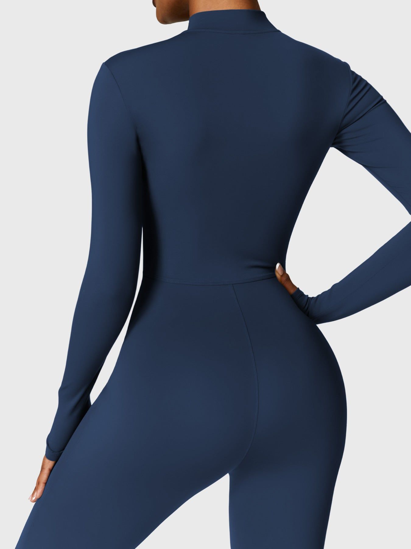 Vrouwelijke Yeoreo Belle Fleece Lange Mouw Rits Jumpsuit