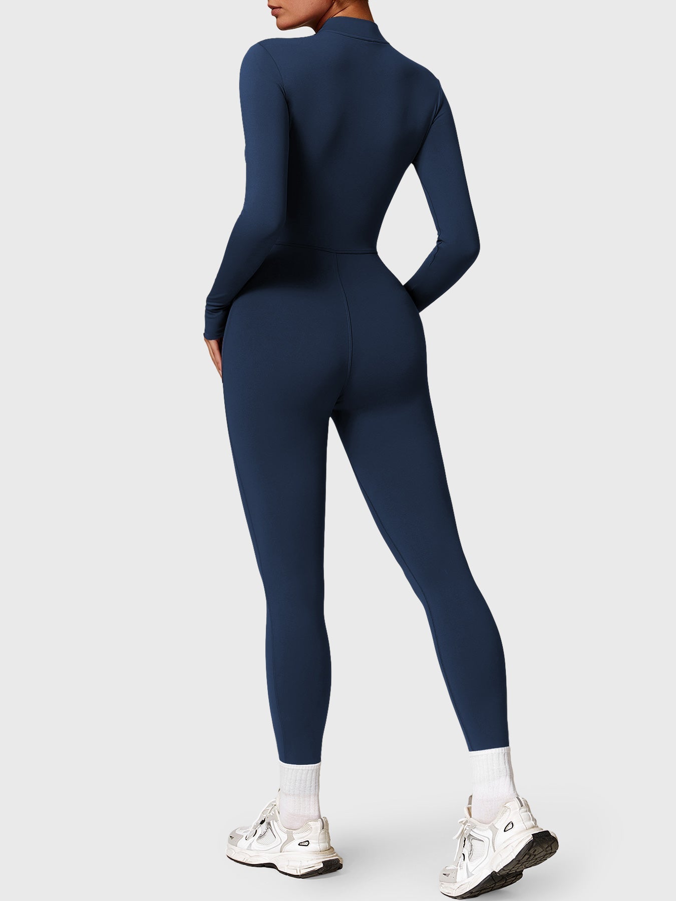 Vrouwelijke Yeoreo Belle Fleece Lange Mouw Rits Jumpsuit